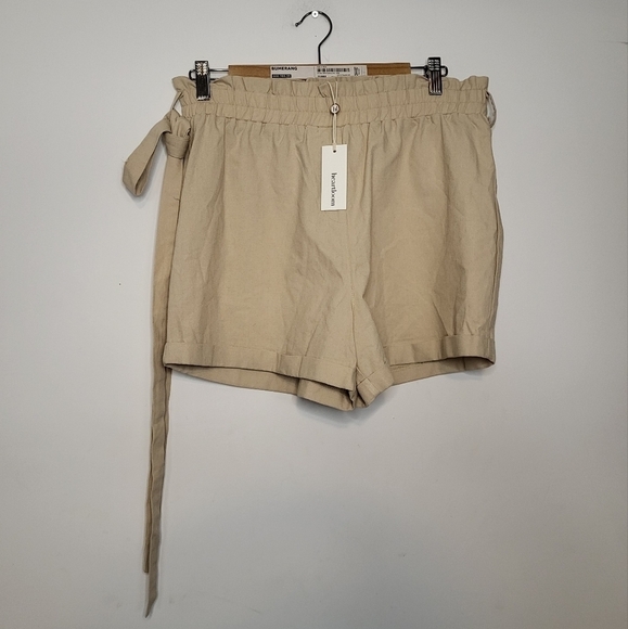 Heartloom Paperbag Styled Linen Blend Short Size Medium - Picture 1 of 9
